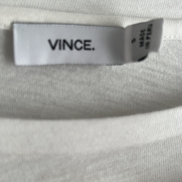 VINCE Colorblock Pima Cotton pullover long sleeve nwt top shirt in Small - Picture 4 of 7